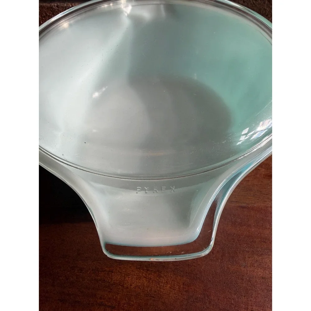 Vintage Pyrex Amish Butterprint Casserole Dishes Set, Turquoise Milk Glass